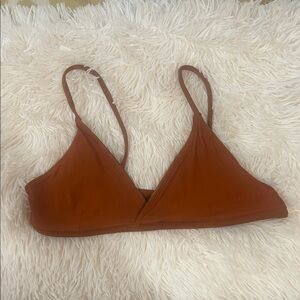 Left on Friday Bronze/Tan Sweet Victory Bikini Top - Small